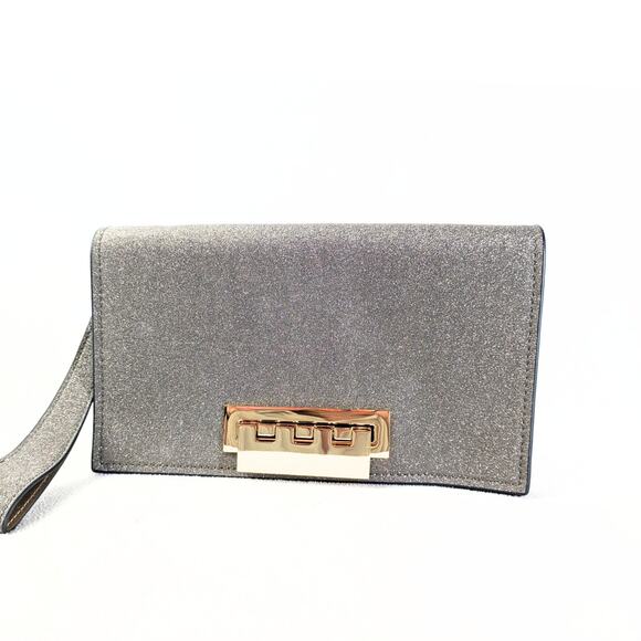 NWOT Zac Posen Glitter Evening Clutch - Picture 3 of 5